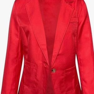 Women Blazers for Work, Womens Long Sleeve Lapel Collar Buttons Blazer